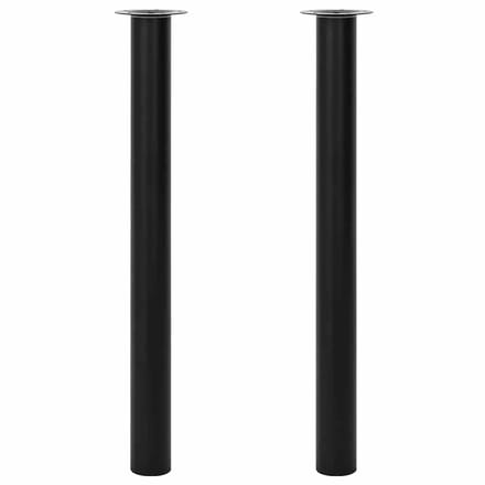 vidaXL - Tafelpoten - telescopisch - 710-1100 - mm - zwart - 2 - st