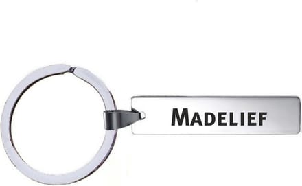 Sleutelhanger Met Naam - Madelief - RVS