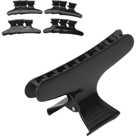 12 stuks Haarklemmen Speciaal Vormontwerp Decoratief Compact Draagbaar Handig Praktisch Duurzaam black