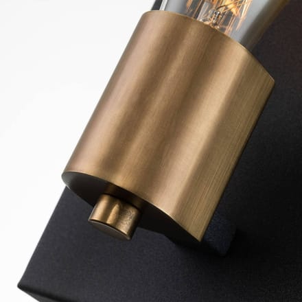 Hinkley LED Wandlamp Silas | 1X E27 Max 60W | Aged Zinc & Heritage Brass