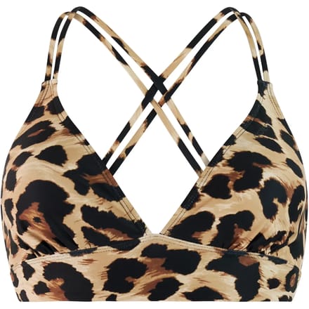 Protest MIXSupers - Triangel bikini top Dames - Koordsluiting - Uitneembare vulling - Normale pasvorm - Bruin