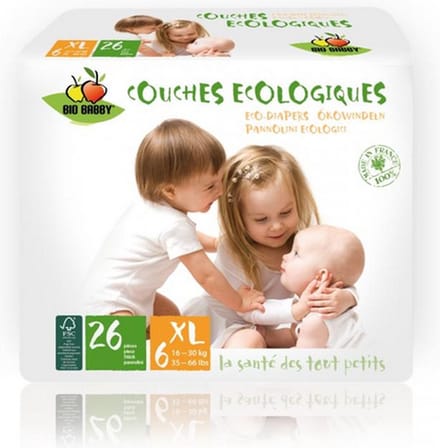 Bio Babby XL - 16/30 kg - 26 milieuvriendelijke luiers