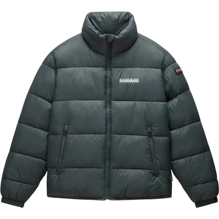 Napapijri Groene Polyamide Jas Met Lange Mouwen
