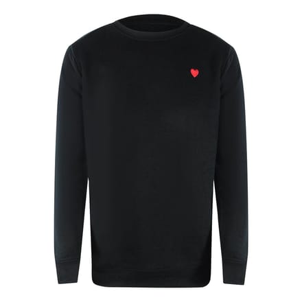 Love Moschino Sweatshirt met klein logo voor heren (Zwart)