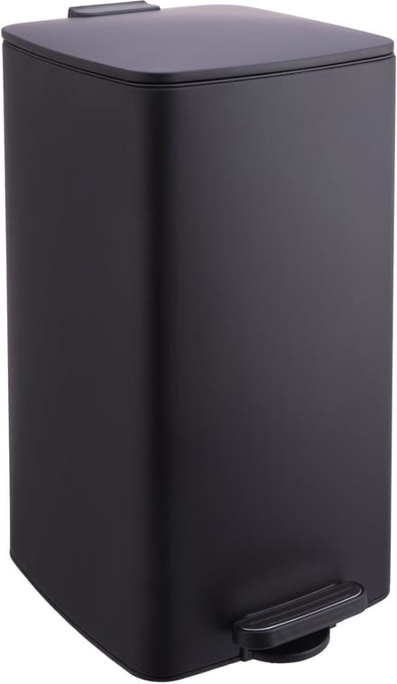 Prullenbak - 30 liter - softclose deksel - zwart