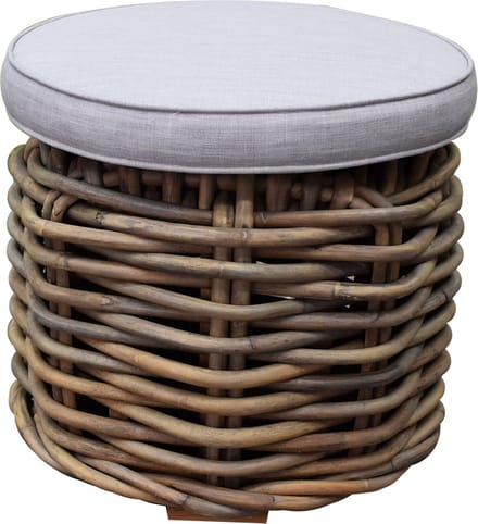 Sumatra kleine ronde tafel met kussen naturel rotan southend