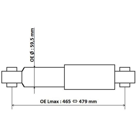 Schokdemper Excel-G KYB 3450023
