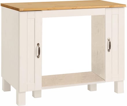 Alby - Ovenkast 2 deuren wit honig (85 x 100 x 60 cm)