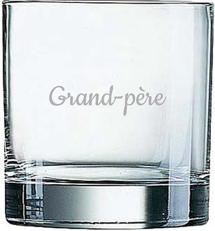 Whiskeyglas gegraveerd - 38cl - Grand-père