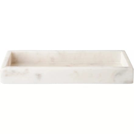 Wellmark Marble tray schaal 30x12x3.5cm Marmer Wit