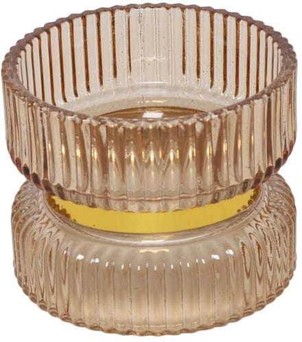 Kandelaar Sybel bruin Ø9xH7cm