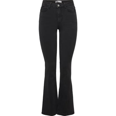 Jacqueline de Yong  Maat - W25 X L34 Jeans Jdynewflora Life High FlaredDark Grey Denim Dames