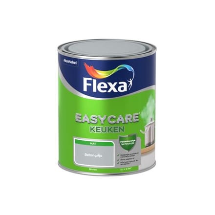 Flexa Easycare Muurverf Keuken Mat - Betongrijs - 1 liter