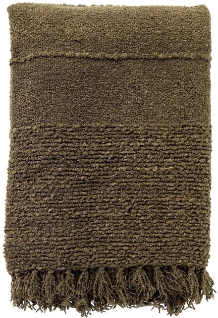 Dutch Decor - SENNA - plaid 140x180 cm - 100% gerecycled - Military Olive - groen