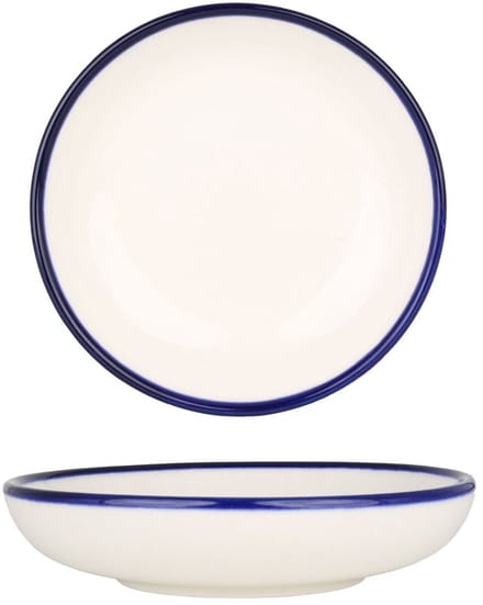 Rinart Serveerschaal - Blue Edge - Porselein - 10 cm - set van 2
