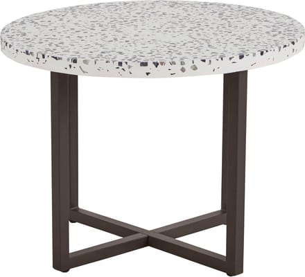 Steph|Eindtafel 60 cm met Terazzo Look
