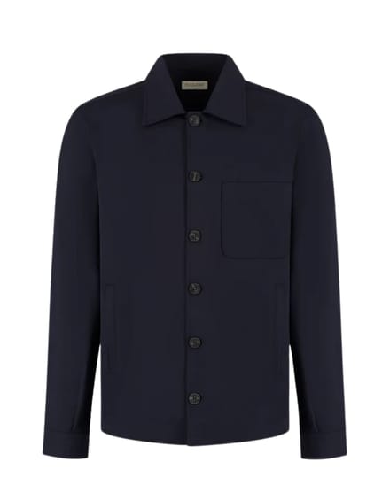 Duquezzi Wool Blend Overshirt Overshirts Donkerblauw Dqa50026007
