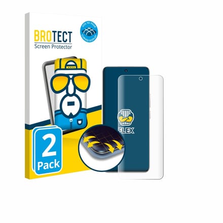 BROTECT - Screenprotector voor Honor 200 - Folie Beschermfolie transparant volledig dekking - 2 Stuks