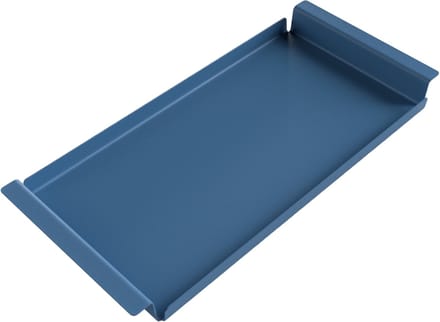 Steellish Dienblad Rechthoek - Tray - Aluminium - Grijs Blauw - 61× 29×5cm