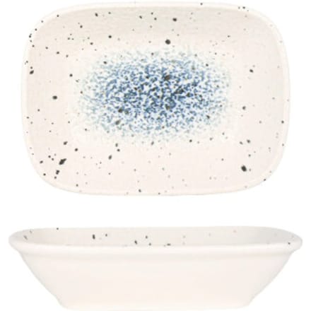 Rinart Serveerschaal - Splash - Porselein - 14x10 cm - set van 2