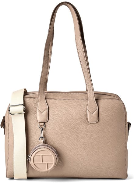 TOM TAILOR shopper schoudertas Rima Zip Shopper Taupe
