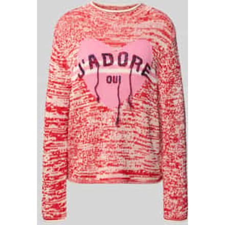 Gebreide pullover met geribde boorden