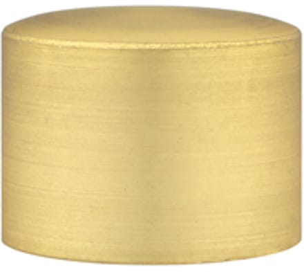 Einddop roede – Ø28mm – 2 stuks – messing gepolijst