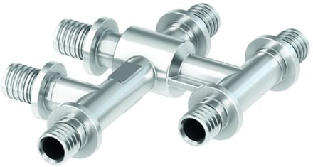 TECE TECEflex kruisfitting, vernikkeld, 20 x 16 x 16 mm, 718502