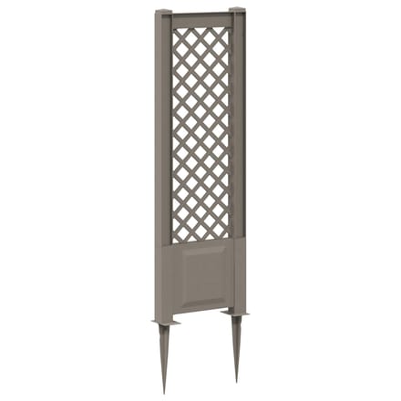 vidaXL - Trellis - met - Spike - PP - Grijs