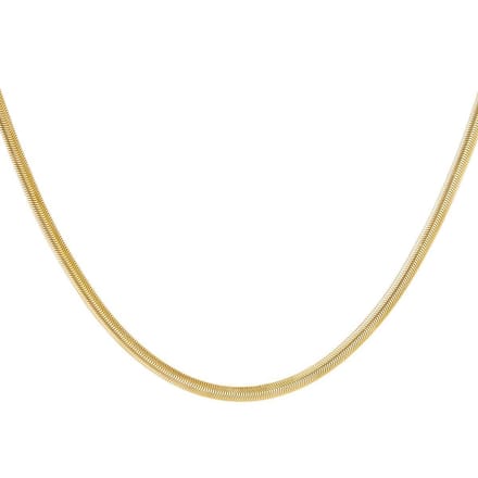 Platte schakel ketting rvs