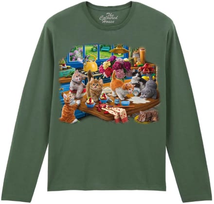 Kittens In The Kitchen The Coloured House Longsleeve T-shirt S