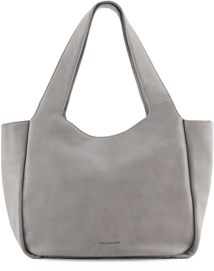 FREDsBRUDER shopper schoudertas Just Easy Shopper Light Grey Lichtgrijs