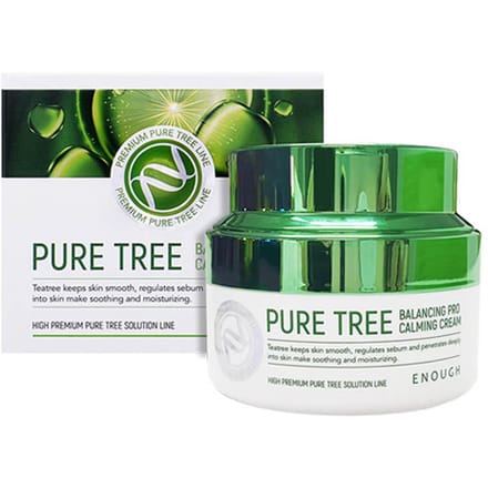 ENOUGH Pure Tree Balancing Pro Kalmerende Crème 50ml + WILLEKEURIG CADEAU black