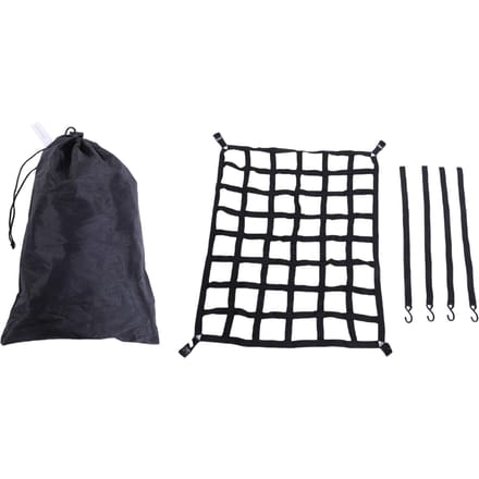 Pick-up Laadnet Sterk Draagvermogen Verstelbaar Multifunctioneel Heavy Duty Dakdrager Laadmand Net met S-haak 50x42in black