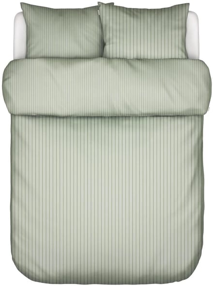 Marc O'Polo Eino Dekbedovertrek Biologisch Katoenperkal Calm sage - Lits-Jumeaux - 240x200/220 cm