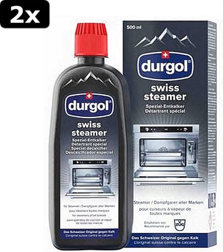2x Durgol Swiss Steamer Ontkalker 500 ml