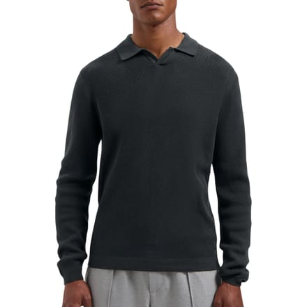 Dstrezzed Kostas Knitted Longsleeve Polo Heren - Maat M