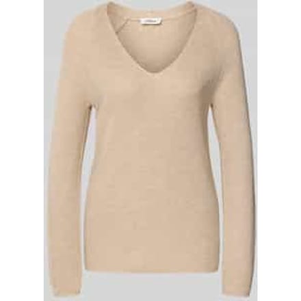 Regular fit gebreide pullover van katoenmix