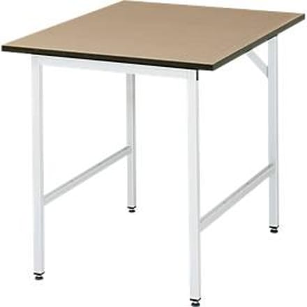 Werktafel - MDF-plaat - B 750 x D 1000 x H 800-850 mm - beuken plaat