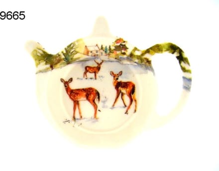 Lesser & Pavey - Theetip Bosdieren - 10 x 13 cm - Melamine - Herten Design
