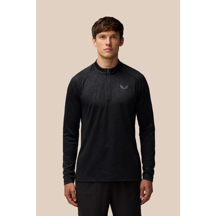 Castore Adapt Training 1/4 Zip Top Polyester Heren Zwarte Actieve T-Shirts
