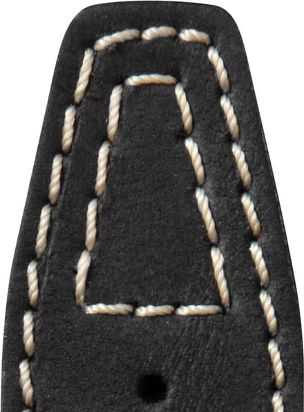 leren band Nevada 30mm zwart