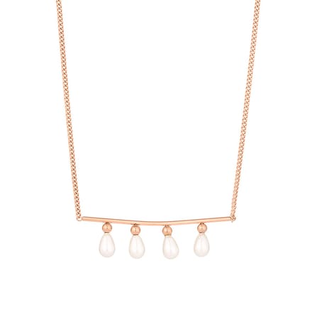 Victorious Dames Ketting - Rosé Goud - Model: Parel Mana