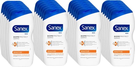 Sanex Douchegel Dermo Sensitive 500 ml - Voordeelverpakking 24 stuks