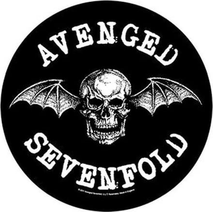 Avenged Sevenfold - Death Bat Rugpatch - Zwart