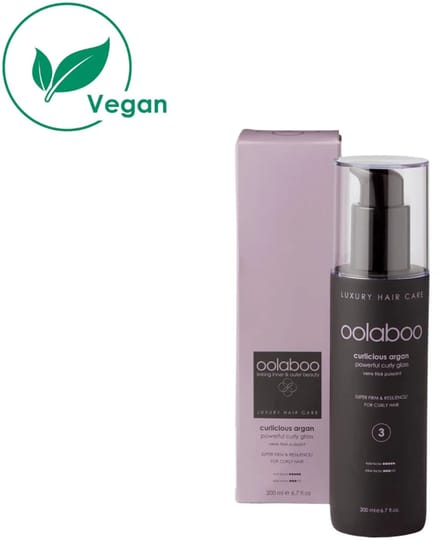 oolaboo curlicious argan powerful curly glass 200 ml
