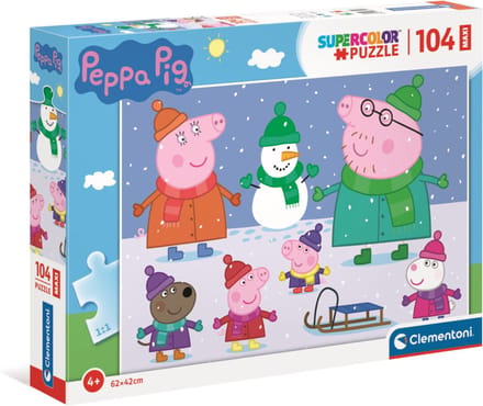 Clementoni - Puzzel - 104 Stukjes - Peppa Pig - Puzzel Voor Kinderen - Supercolor