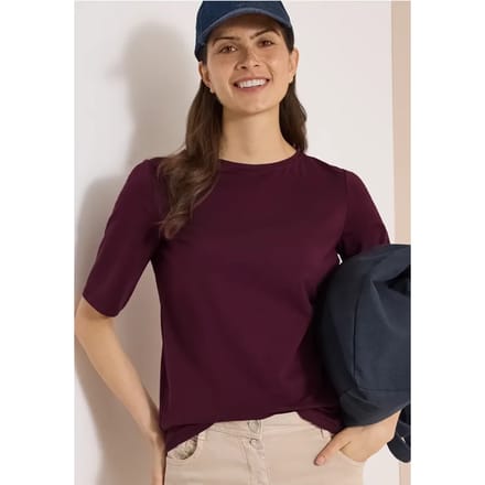 Basic Shirt met boothals