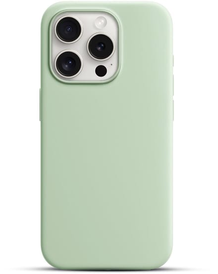 Solidenz Groen Siliconen Case geschikt voor iPhone 16 Pro hoesje compatibel met MagSafe - Mint