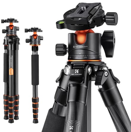 K&F Pro Carbon-Stativ + Kugelkopf BH-36L